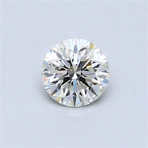 Picture of Natural Diamond 0.47 Carats, Round with Very Good Cut, J Color, VVS2 Clarity and Certified by GIA