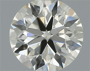 Picture of Natural Diamond 0.42 Carats, Round with Excellent Cut, J Color, VS1 Clarity and Certified by IGI