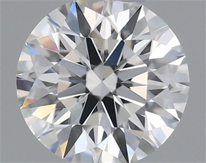 Picture of Natural Diamond 0.40 Carats, Round with Excellent Cut, H Color, VVS2 Clarity and Certified by IGI