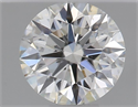 Natural Diamond 0.41 Carats, Round with Excellent Cut, H Color, VS2 Clarity and Certified by GIA