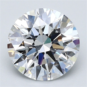 Picture of Natural Diamond 2.70 Carats, Round with Excellent Cut, E Color, VVS2 Clarity and Certified by GIA