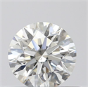 Natural Diamond 0.40 Carats, Round with Excellent Cut, J Color, VS2 Clarity and Certified by GIA