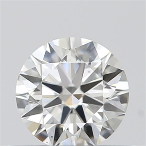 Picture of Natural Diamond 0.40 Carats, Round with Excellent Cut, H Color, VS2 Clarity and Certified by GIA