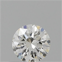 Natural Diamond 0.40 Carats, Round with Excellent Cut, H Color, SI1 Clarity and Certified by GIA