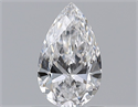 Natural Diamond 0.70 Carats, Pear with  Cut, D Color, VS1 Clarity and Certified by GIA