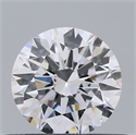 Natural Diamond 0.43 Carats, Round with Excellent Cut, D Color, VS2 Clarity and Certified by GIA