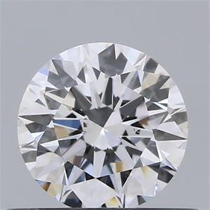 Picture of Natural Diamond 0.43 Carats, Round with Excellent Cut, D Color, VS2 Clarity and Certified by GIA