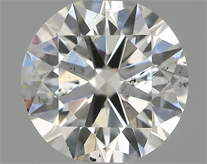 Picture of Natural Diamond 0.60 Carats, Round with Very Good Cut, F Color, SI1 Clarity and Certified by IGI