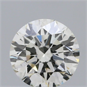 Natural Diamond 0.54 Carats, Round with Excellent Cut, H Color, VS2 Clarity and Certified by IGI