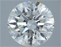 Natural Diamond 3.01 Carats, Round with Excellent Cut, G Color, SI1 Clarity and Certified by GIA