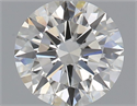 Natural Diamond 0.53 Carats, Round with Excellent Cut, J Color, SI1 Clarity and Certified by GIA