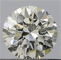 Natural Diamond 0.41 Carats, Round with Very Good Cut, J Color, SI1 Clarity and Certified by GIA