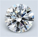 Natural Diamond 1.80 Carats, Round with Excellent Cut, G Color, VS1 Clarity and Certified by GIA