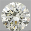 Natural Diamond 0.50 Carats, Round with Very Good Cut, J Color, VS1 Clarity and Certified by IGI