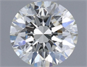 Natural Diamond 0.41 Carats, Round with Excellent Cut, J Color, VS1 Clarity and Certified by GIA