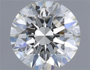 Picture of Natural Diamond 0.41 Carats, Round with Excellent Cut, J Color, VS1 Clarity and Certified by GIA