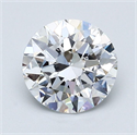 Natural Diamond 1.40 Carats, Round with Excellent Cut, D Color, VVS2 Clarity and Certified by GIA