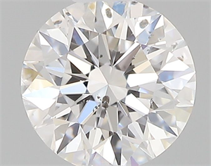 Picture of Natural Diamond 0.40 Carats, Round with Excellent Cut, D Color, SI2 Clarity and Certified by GIA