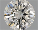 Natural Diamond 0.41 Carats, Round with Excellent Cut, H Color, SI1 Clarity and Certified by IGI