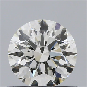 Picture of Natural Diamond 0.51 Carats, Round with Excellent Cut, J Color, VS1 Clarity and Certified by GIA