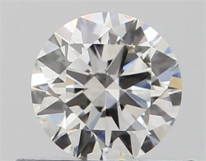 Picture of Natural Diamond 0.43 Carats, Round with Excellent Cut, H Color, VVS1 Clarity and Certified by GIA