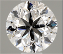 Natural Diamond 0.50 Carats, Round with Good Cut, E Color, I1 Clarity and Certified by GIA