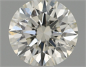 Natural Diamond 0.52 Carats, Round with Excellent Cut, I Color, SI2 Clarity and Certified by IGI