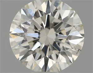 Picture of Natural Diamond 0.52 Carats, Round with Excellent Cut, I Color, SI2 Clarity and Certified by IGI