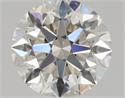 Natural Diamond 0.50 Carats, Round with Excellent Cut, J Color, VVS2 Clarity and Certified by GIA