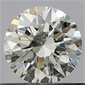 Natural Diamond 0.50 Carats, Round with Very Good Cut, J Color, VVS2 Clarity and Certified by GIA