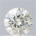 Natural Diamond 0.50 Carats, Round with Excellent Cut, J Color, SI2 Clarity and Certified by GIA