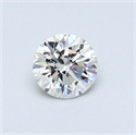 Natural Diamond 0.41 Carats, Round with Very Good Cut, I Color, SI1 Clarity and Certified by GIA