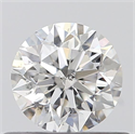 Natural Diamond 0.42 Carats, Round with Excellent Cut, E Color, SI2 Clarity and Certified by GIA