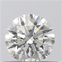 Natural Diamond 0.40 Carats, Round with Excellent Cut, H Color, VS2 Clarity and Certified by GIA