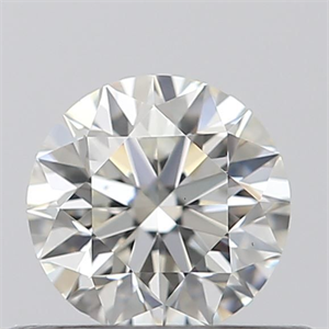 Picture of Natural Diamond 0.40 Carats, Round with Excellent Cut, H Color, VS2 Clarity and Certified by GIA