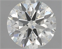 Natural Diamond 0.52 Carats, Round with Excellent Cut, I Color, VS1 Clarity and Certified by IGI