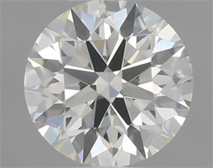 Picture of Natural Diamond 0.52 Carats, Round with Excellent Cut, I Color, VS1 Clarity and Certified by IGI