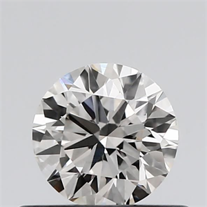 Picture of Natural Diamond 0.46 Carats, Round with Excellent Cut, K Color, VVS1 Clarity and Certified by GIA