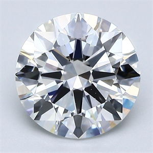 Picture of Natural Diamond 2.01 Carats, Round with Excellent Cut, G Color, VS2 Clarity and Certified by GIA