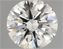 Natural Diamond 0.40 Carats, Round with Excellent Cut, J Color, VS2 Clarity and Certified by GIA