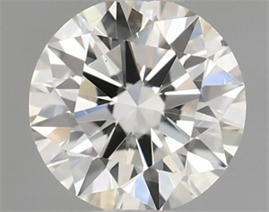 Picture of Natural Diamond 0.40 Carats, Round with Excellent Cut, J Color, VS2 Clarity and Certified by GIA