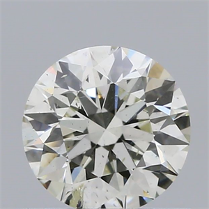 Picture of Natural Diamond 0.51 Carats, Round with Excellent Cut, J Color, SI2 Clarity and Certified by IGI