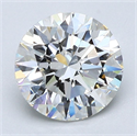 Natural Diamond 1.91 Carats, Round with Excellent Cut, I Color, VS1 Clarity and Certified by GIA