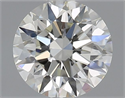 Natural Diamond 0.40 Carats, Round with Excellent Cut, J Color, VS2 Clarity and Certified by GIA