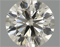 Natural Diamond 0.51 Carats, Round with Excellent Cut, J Color, SI2 Clarity and Certified by IGI