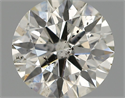 Natural Diamond 0.64 Carats, Round with Excellent Cut, I Color, SI2 Clarity and Certified by IGI