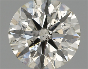 Picture of Natural Diamond 0.64 Carats, Round with Excellent Cut, I Color, SI2 Clarity and Certified by IGI