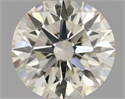 Natural Diamond 0.53 Carats, Round with Excellent Cut, I Color, VS1 Clarity and Certified by IGI