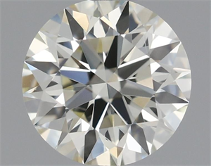 Picture of Natural Diamond 0.53 Carats, Round with Excellent Cut, K Color, IF Clarity and Certified by IGI