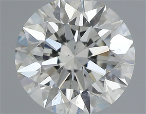 Picture of Natural Diamond 0.53 Carats, Round with Excellent Cut, I Color, SI1 Clarity and Certified by GIA